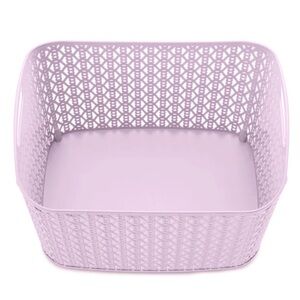 Whitmor Lavender Plastic Storage Bin
